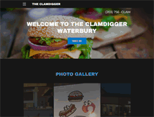 Tablet Screenshot of clamdiggerwaterbury.com